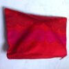 Red Marimekko Fabric Zip Pouch
