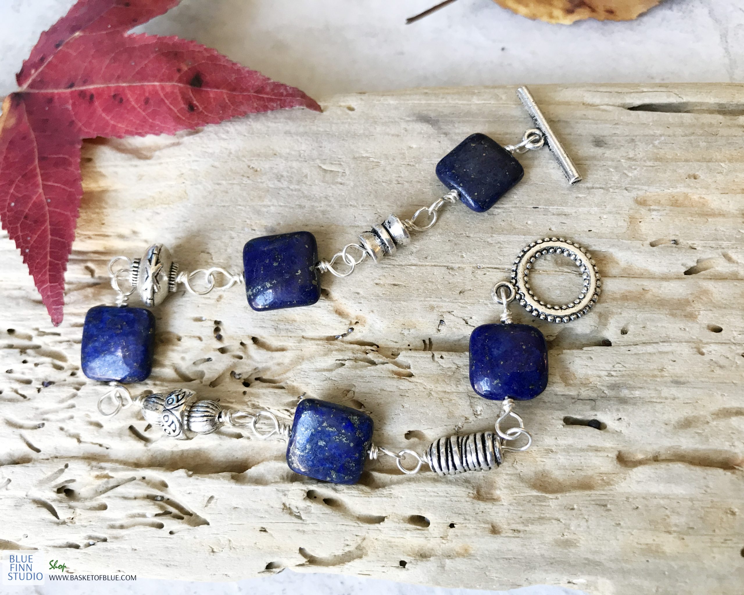 Lapis Bracelet Basket of Blue