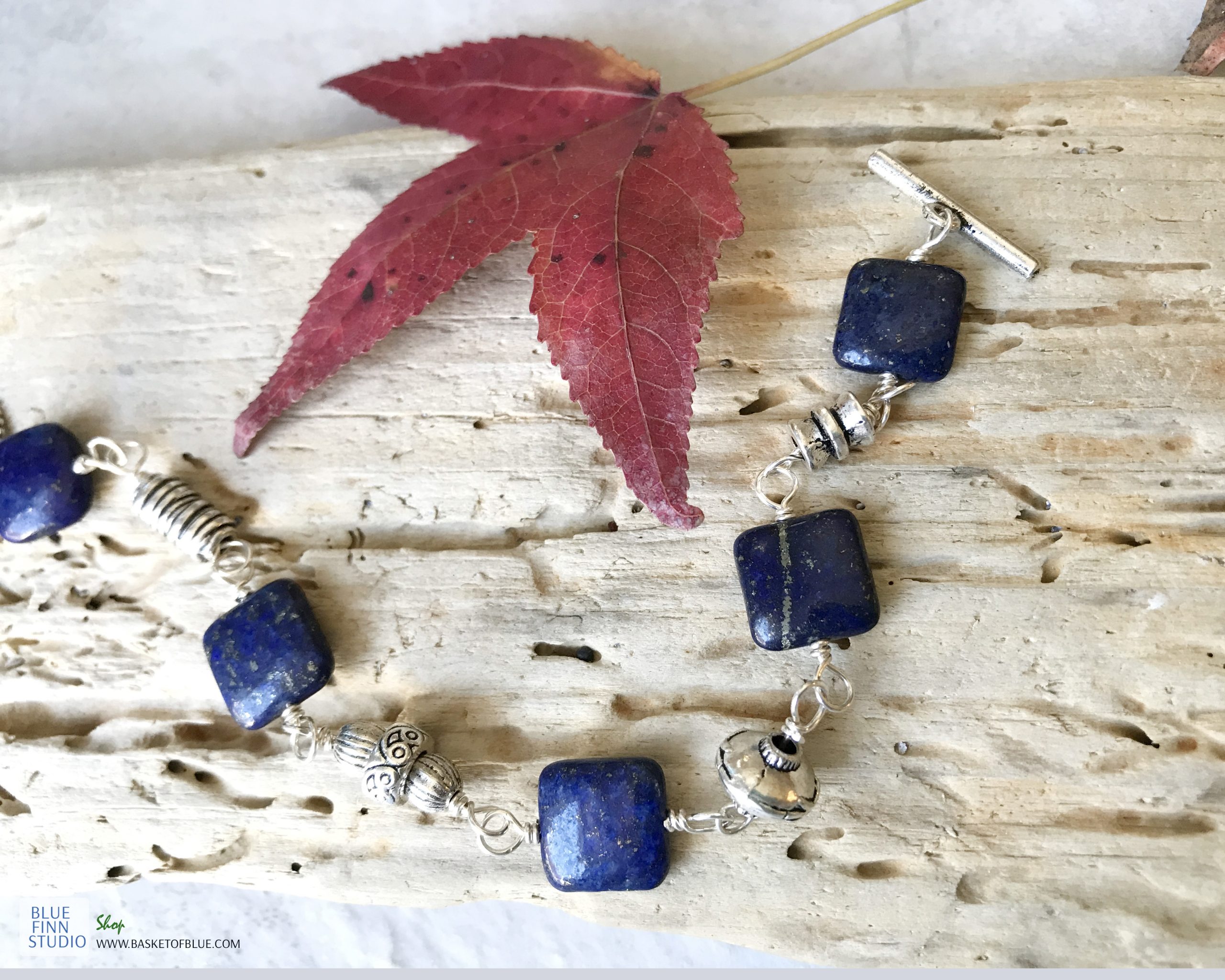 Lapis Bracelet Basket of Blue