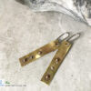 rustic brass earrings