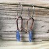 kyanite copper dangle earrings