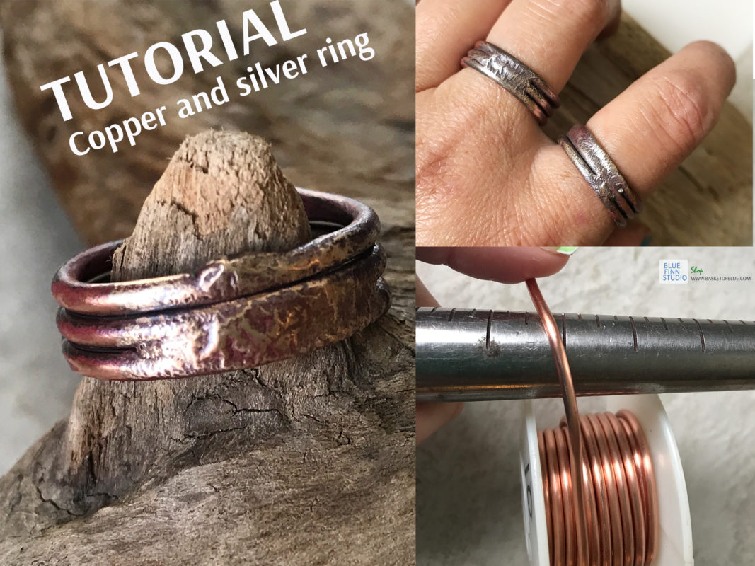 copper and silver ring tutorial