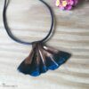 copper patina mermaid tail necklace