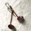 copper ladle finnish kuuppa sauna earrings