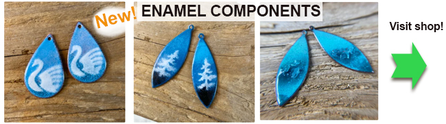 new enameled components for your jewelry making