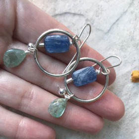 kyanite earrings