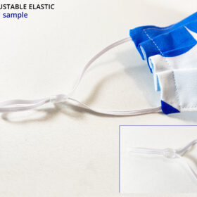 marimekko blue poppy face mask cotton washable with adjustable elastic