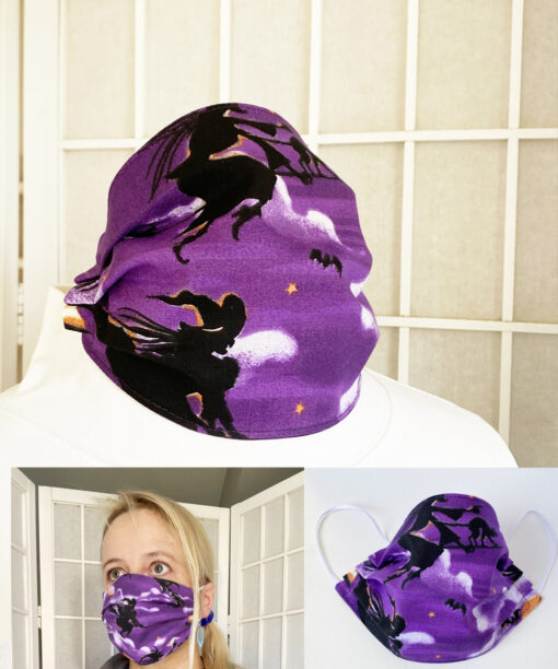 witch halloween fabric facce mask