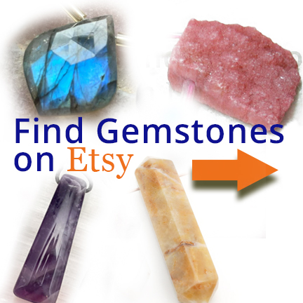 find gemstones on etsy - top drilled for electrofoming