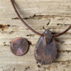 labradorite necklace electroformed copper