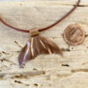 bronze whale tail necklace