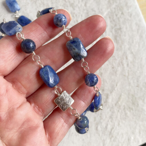 Aquamarine Gemstone Pendant with Blue Diamonds – Main Street Jewelry