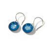 blue round dangle earrings