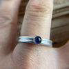 Iolite sterling silver double band ring
