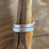 Iolite sterling silver double band ring