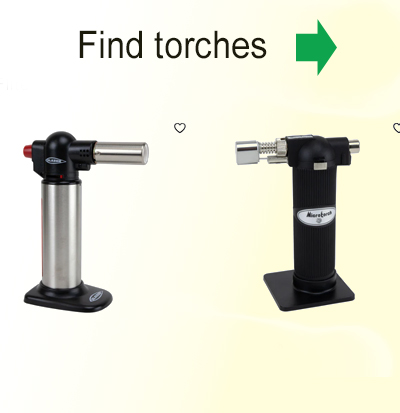 Find small torches perfect for flame painting